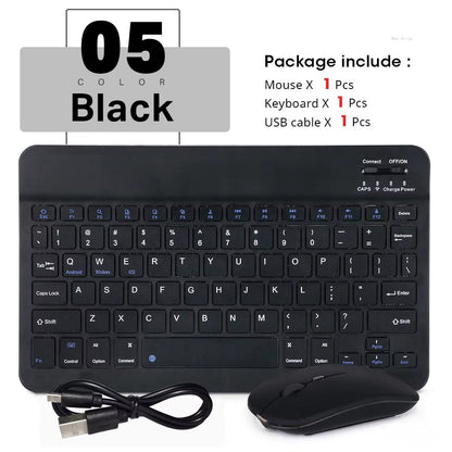 Mini Wireless Keyboard Bluetooth Keyboard for Ipad Phone Tablet Portable Bluetooth Keyboard and Mouse for Samsung Xiaomi Android