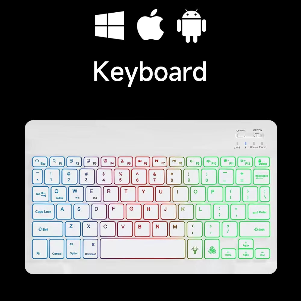 Wireless Bluetooth Keyboard and Mouse for Android Ios Windows Backlight Keyboard for Huawei Xiaomi Apple Phone Tablet Keyboard
