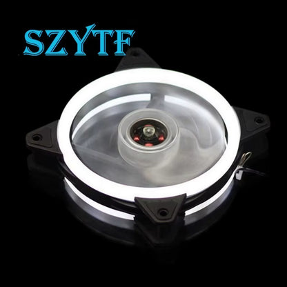 LED Chassis Fan 12CM Aurora Eclipse 16LED 12025 Cool LED Dual Aperture Computer