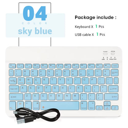 Mini Wireless Keyboard Bluetooth Keyboard for Ipad Phone Tablet Portable Bluetooth Keyboard and Mouse for Samsung Xiaomi Android