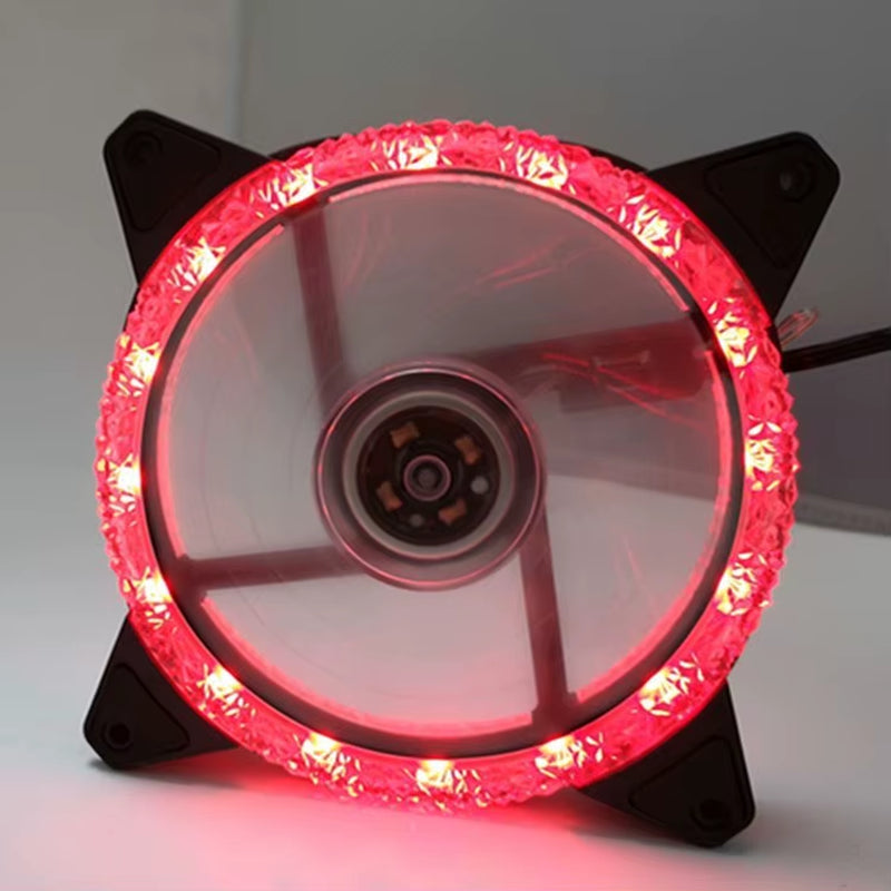 LED Chassis Fan 12CM Aurora Eclipse 16LED 12025 Cool LED Dual Aperture Computer