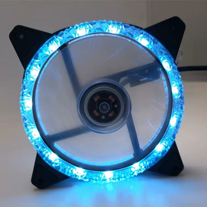 LED Chassis Fan 12CM Aurora Eclipse 16LED 12025 Cool LED Dual Aperture Computer