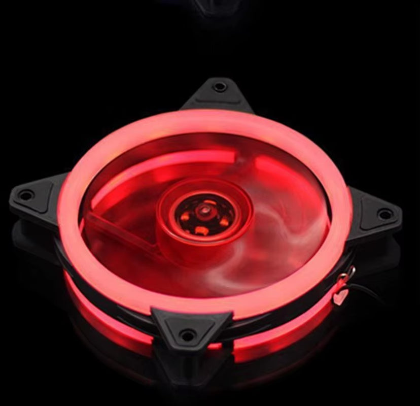 LED Chassis Fan 12CM Aurora Eclipse 16LED 12025 Cool LED Dual Aperture Computer