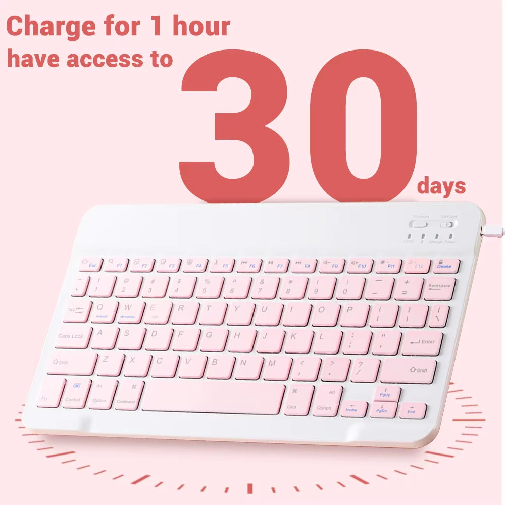 Mini Wireless Keyboard Bluetooth Keyboard for Ipad Phone Tablet Portable Bluetooth Keyboard and Mouse for Samsung Xiaomi Android