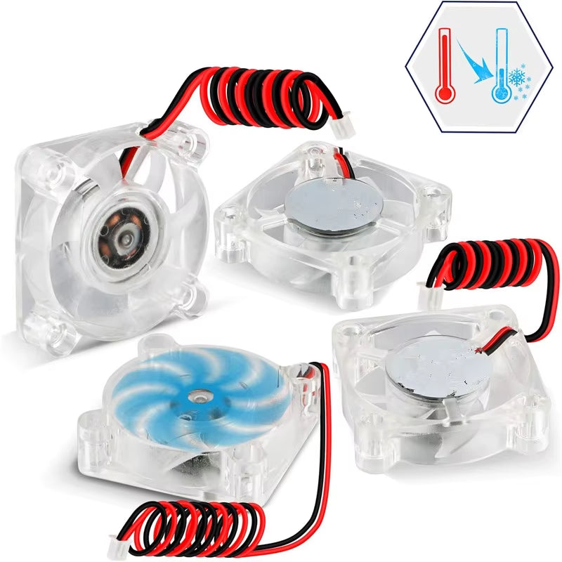 4PCS 4010 RGB Fan 12V 24V Ender 3 Fan Upgrade 24 Volt Fans LED Colorful 4010 Hydraulic Bearing Works with Ender 3 Pro 3X CR-10S