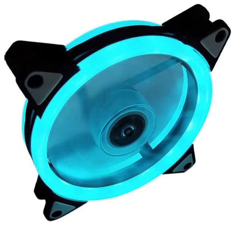 LED Chassis Fan 12CM Aurora Eclipse 16LED 12025 Cool LED Dual Aperture Computer