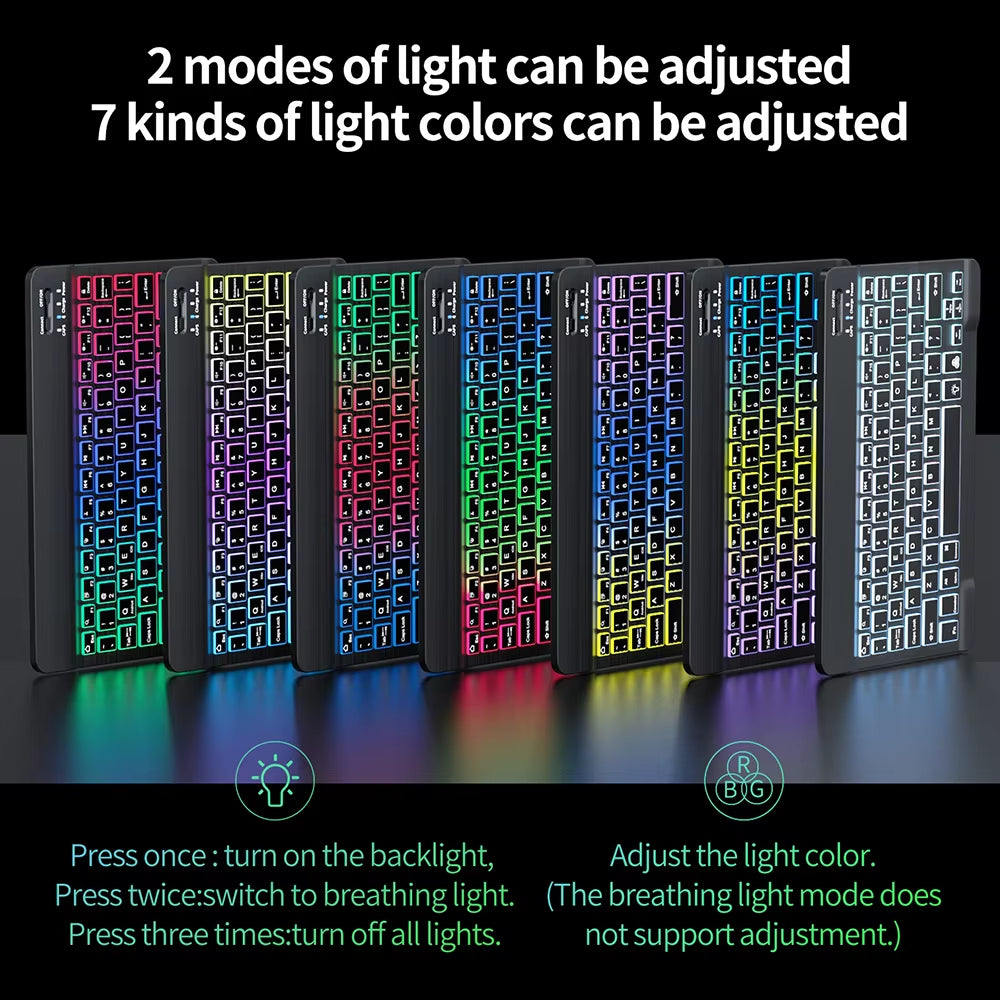 Wireless Bluetooth Keyboard and Mouse for Android Ios Windows Backlight Keyboard for Huawei Xiaomi Apple Phone Tablet Keyboard