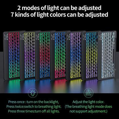 Wireless Bluetooth Keyboard and Mouse for Android Ios Windows Backlight Keyboard for Huawei Xiaomi Apple Phone Tablet Keyboard