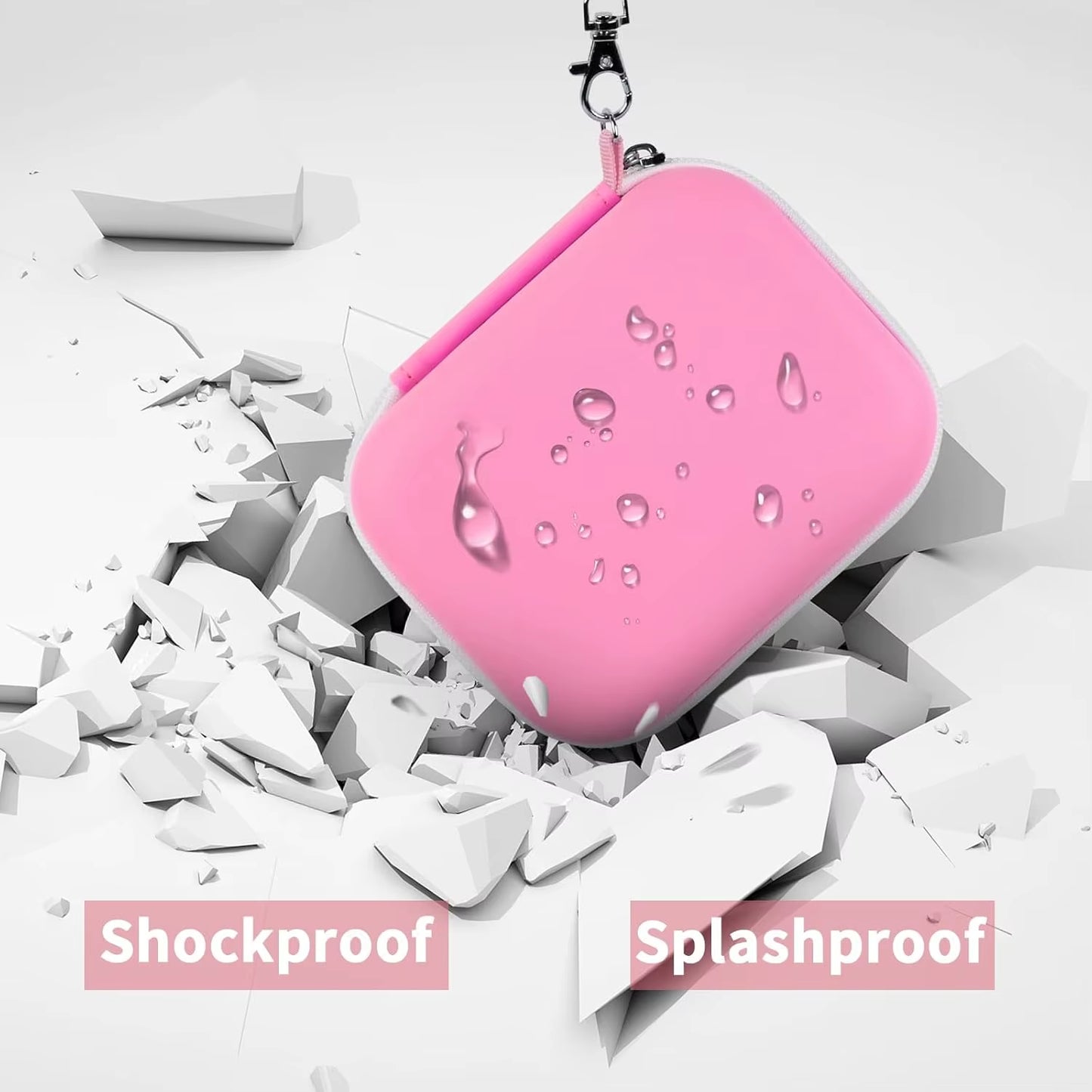 Label Maker Case for Memoking T02/ for Phomemo M02/ M02S/ M02 Pro/ Q30S/ Ponek Mini Pocket Printer, Printer Storage Organizer