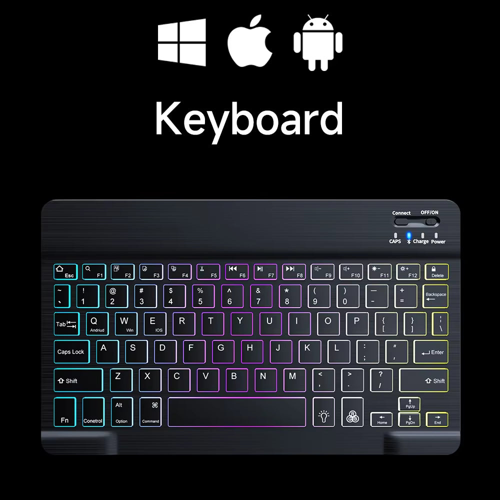 Wireless Bluetooth Keyboard and Mouse for Android Ios Windows Backlight Keyboard for Huawei Xiaomi Apple Phone Tablet Keyboard