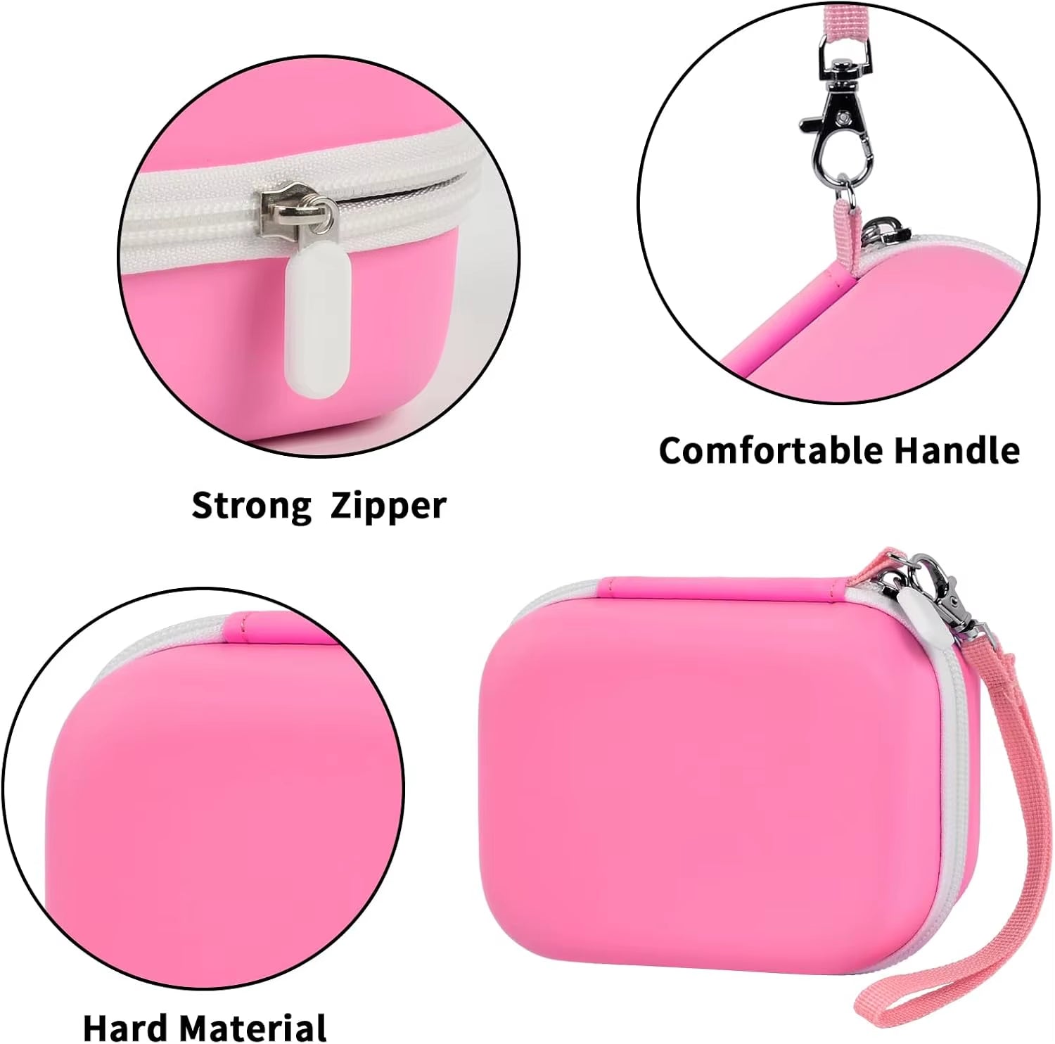 Label Maker Case for Memoking T02/ for Phomemo M02/ M02S/ M02 Pro/ Q30S/ Ponek Mini Pocket Printer, Printer Storage Organizer