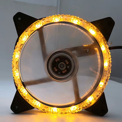 LED Chassis Fan 12CM Aurora Eclipse 16LED 12025 Cool LED Dual Aperture Computer