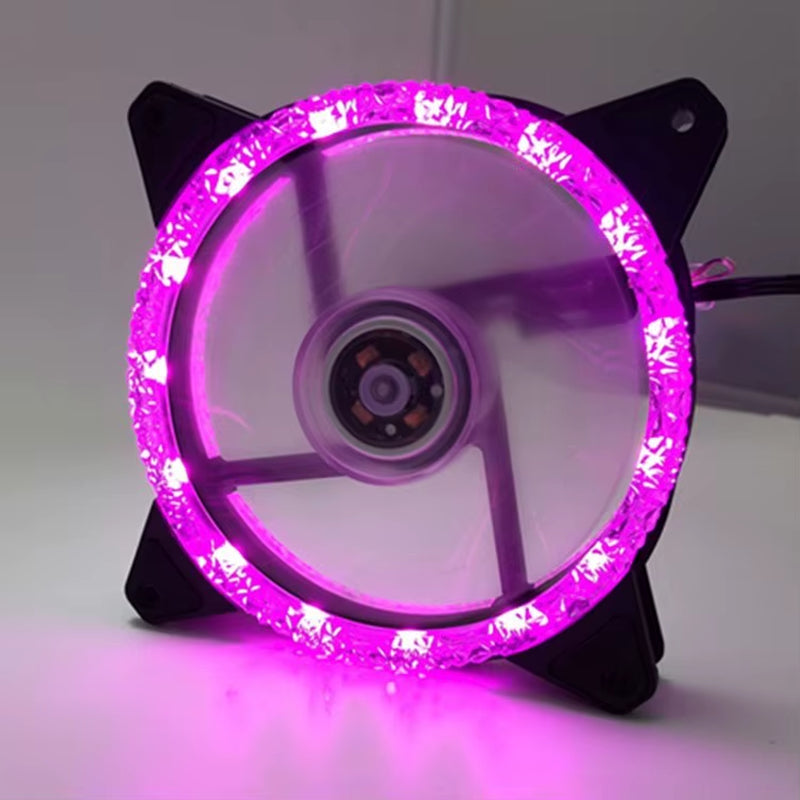 LED Chassis Fan 12CM Aurora Eclipse 16LED 12025 Cool LED Dual Aperture Computer