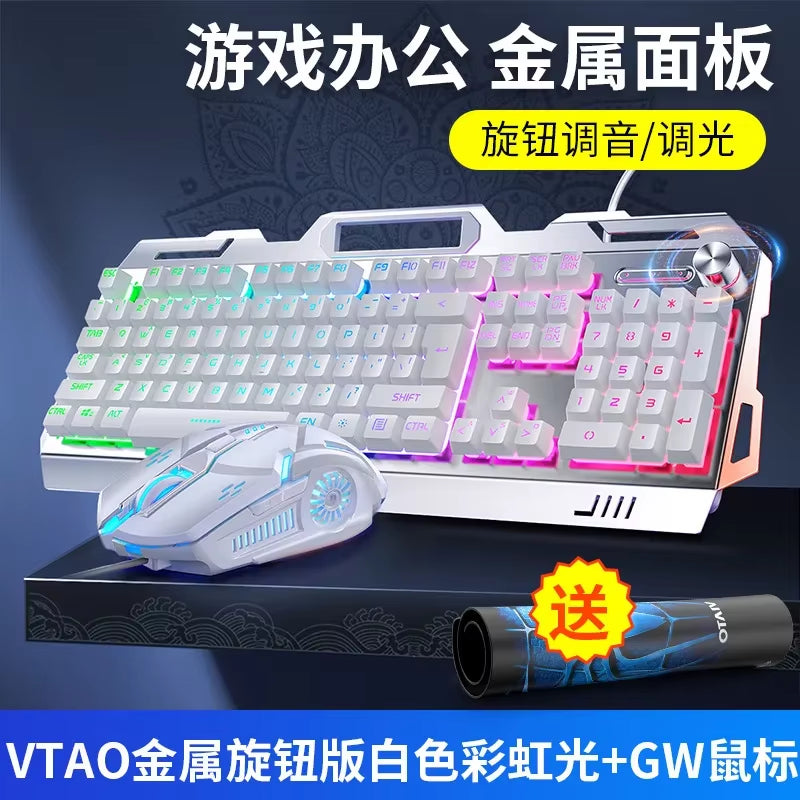 RGB Gamer Keyboard Gaming Keyboard and Mouse Headphone Gamer Kit Backlit USB Wired Computer Keyboardfor Pc Laptop 3 In1 Teclado