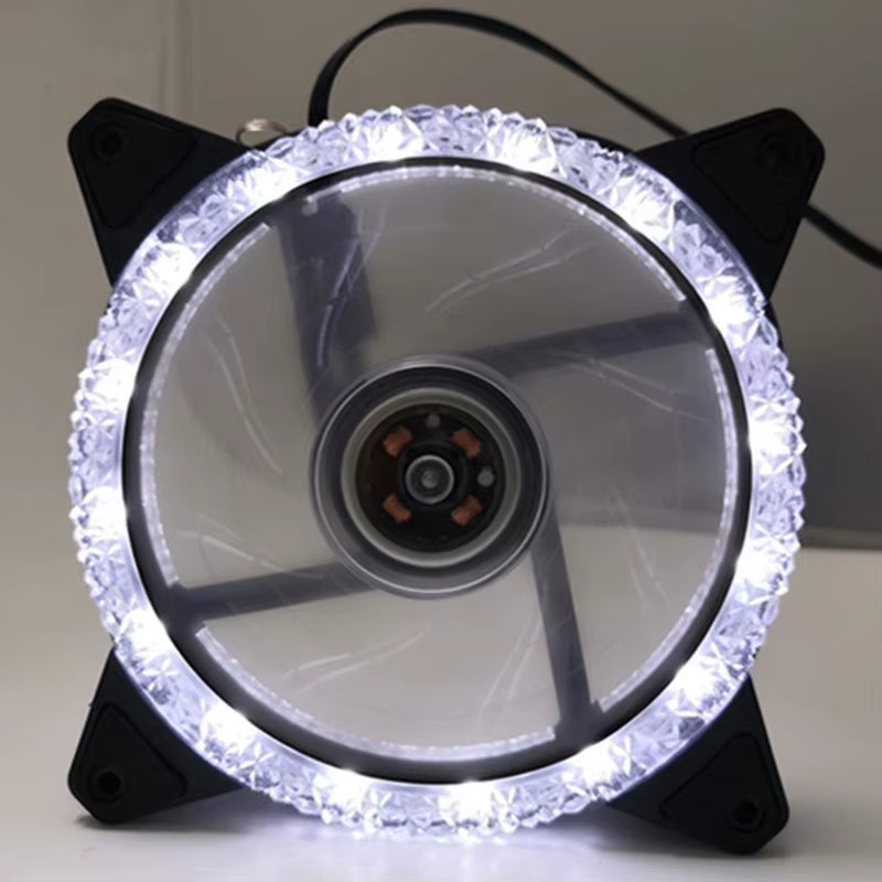 LED Chassis Fan 12CM Aurora Eclipse 16LED 12025 Cool LED Dual Aperture Computer