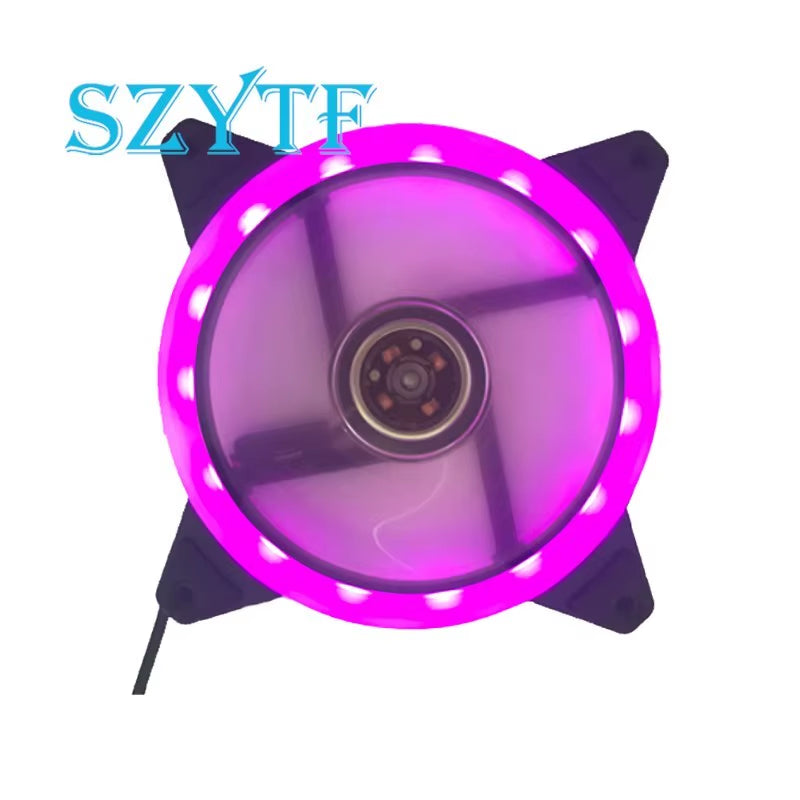 LED Chassis Fan 12CM Aurora Eclipse 16LED 12025 Cool LED Dual Aperture Computer