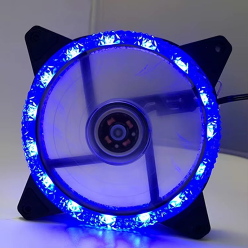 LED Chassis Fan 12CM Aurora Eclipse 16LED 12025 Cool LED Dual Aperture Computer