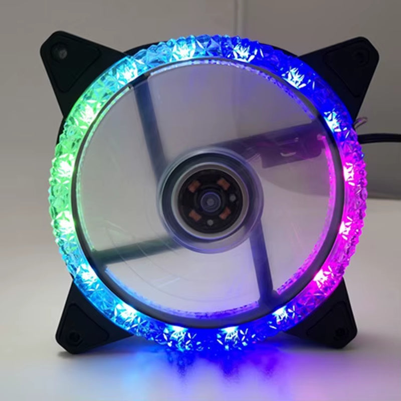 LED Chassis Fan 12CM Aurora Eclipse 16LED 12025 Cool LED Dual Aperture Computer