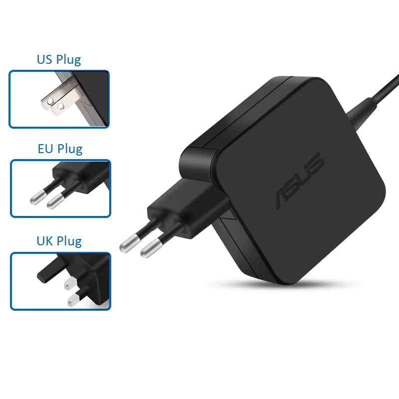 19V 3.42A 65W 4.0X1.35Mm AC Adapter Laptop Charger  Vivobook 15 X512 X512F X512FB X512FJ X512FL X512U X512UA X512UB
