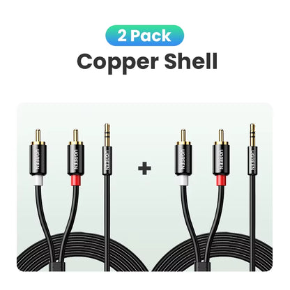 RCA Cable Hifi Stereo 2RCA to 3.5Mm Audio Cable AUX RCA Jack 3.5 Y Splitter for Amplifiers Audio Home Theater Cable RCA
