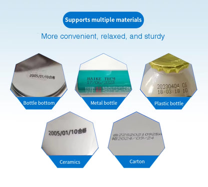 12.7MM Portable Handheld Inkjet Printer Production Date Barcode Label Coding Machine Batch Number QR Permanent Quick Drying