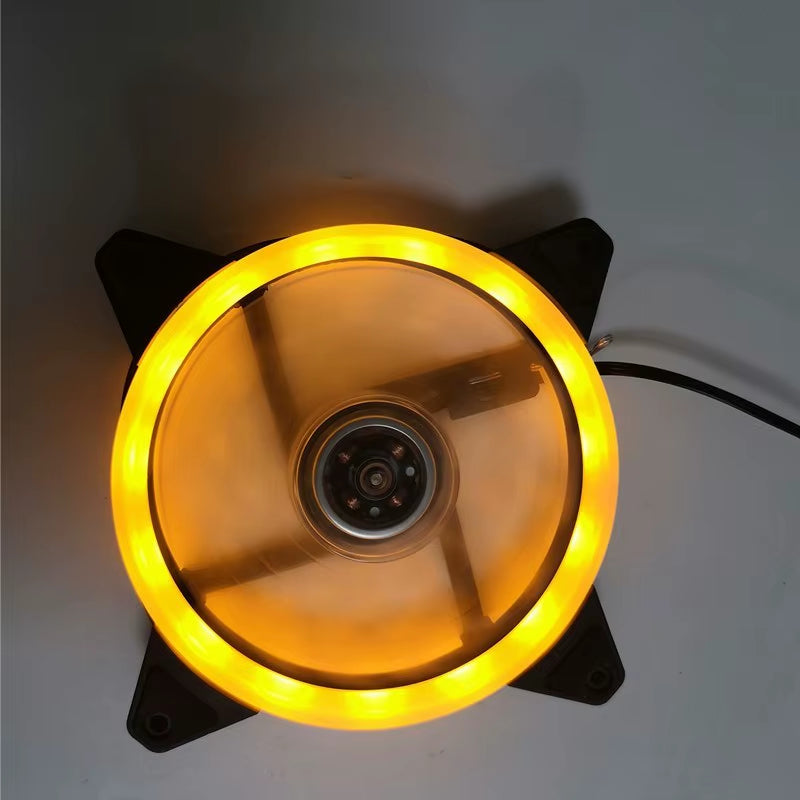 LED Chassis Fan 12CM Aurora Eclipse 16LED 12025 Cool LED Dual Aperture Computer