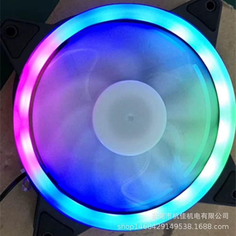 LED Chassis Fan 12CM Aurora Eclipse 16LED 12025 Cool LED Dual Aperture Computer